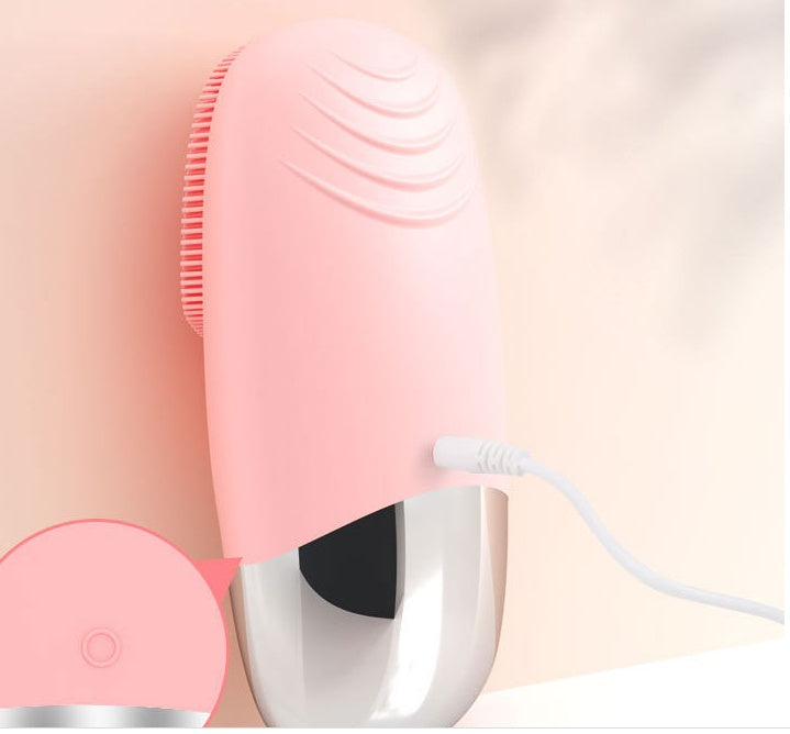 Mini Waterproof Electric Facial Cleansing Brush – Deep Pore Cleaner for Glowing Skin